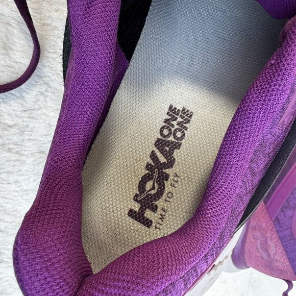 HOKA Gaviota 2 Road Running Grape Juice Bright Marigold Sneakers Sz 9.5 D (wide) - Picture 10 of 10